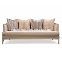 TGLA-1027 Unique special diamond decorated design chesterfield French fabric sofa set for villa apartment sitting room use