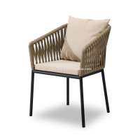 Bistro Patio Furniture Sedie Dining Chair Rope Woven Garden Chair